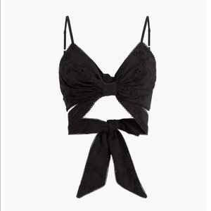 *SOLD* Hill House Home Eyelet Celine Top in Black